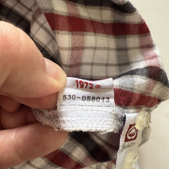 Men’s Ecko Unlimited Red/Black Plaid Short Sleeve Button-Up Shirt Size XL - Picture 7 of 8